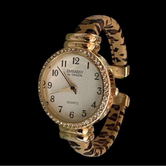 Embassy Gold Watch with Crystal Accents main image 4